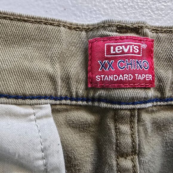 Levi's XX Chino Pants Men's 29 x 30 *** Standard Taper Tan Khaki See Description - Picture 3 of 16